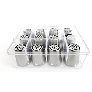 KIT BICOS RUSSOS INOX 12 PÇS