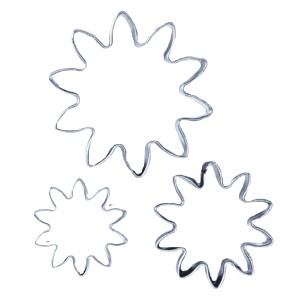 CORTADOR DE INOX - FLOR 3 PEÇAS