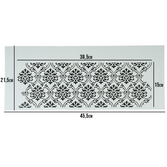 STENCIL EM PLASTICO PARA DECORAÇÃO - GMEZN945