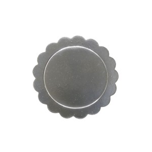 BASE LAMINADA PRATA 15 CM - 30 PEÇAS