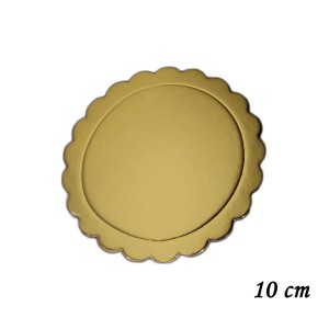 BASE LAMINADA DOURADA - 10 CM - 30 PEÇAS