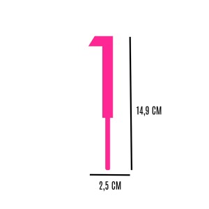 TOPO DE BOLO N°1 - ROSA