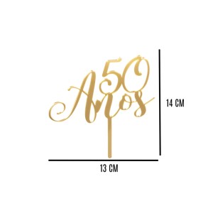 Topo de Bolo - 50 Anos