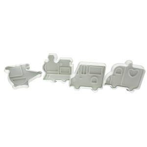 EJETOR DE CARROS, TREM E HELICÓPTERO - 4 PEÇAS