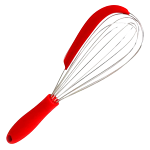 Batedor em Aço Inox Fouet Com Raspador 28cm