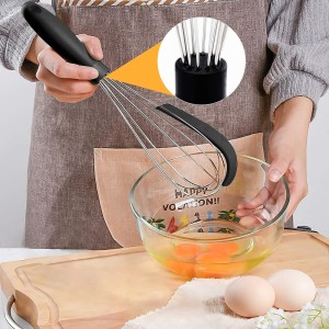 Batedor em Aço Inox Fouet Com Raspador 28cm