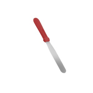 ESPATULA CONFEITEIRO RETA INOX 15CM VERMELHA
