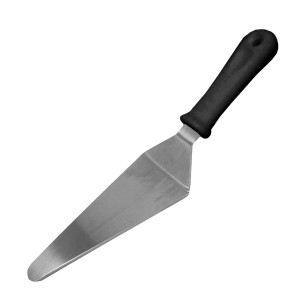 ESPATULA PARA BOLO INOX 25CM PRETA
