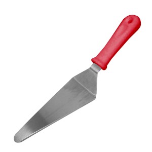 ESPATULA PARA BOLO INOX 25CM VERMELHA