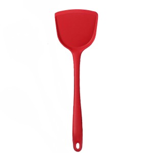 Espátula Reta em Silicone 33cm vermelha