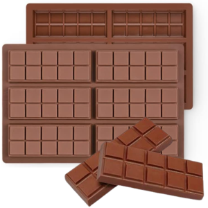 FORMA BARRA DE CHOCOLATE EM SILICONE COM 25,5CM - 06 CAVIDADES