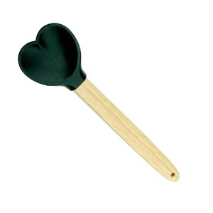 ESPATULA EM SILICONE CORAÇÃO - 28CM