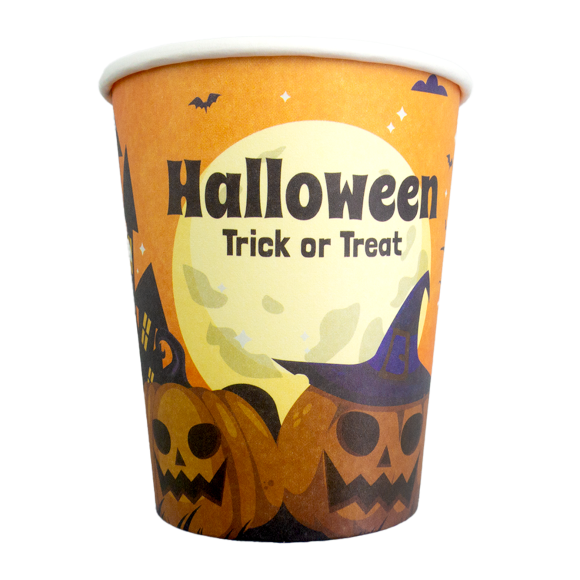 KIT C/ 10 COPOS 250ML HALLOWEEN DESCARTÁVEIS EM PAPEL