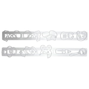 CORTADOR TEMA BEBÊ 2 PÇS